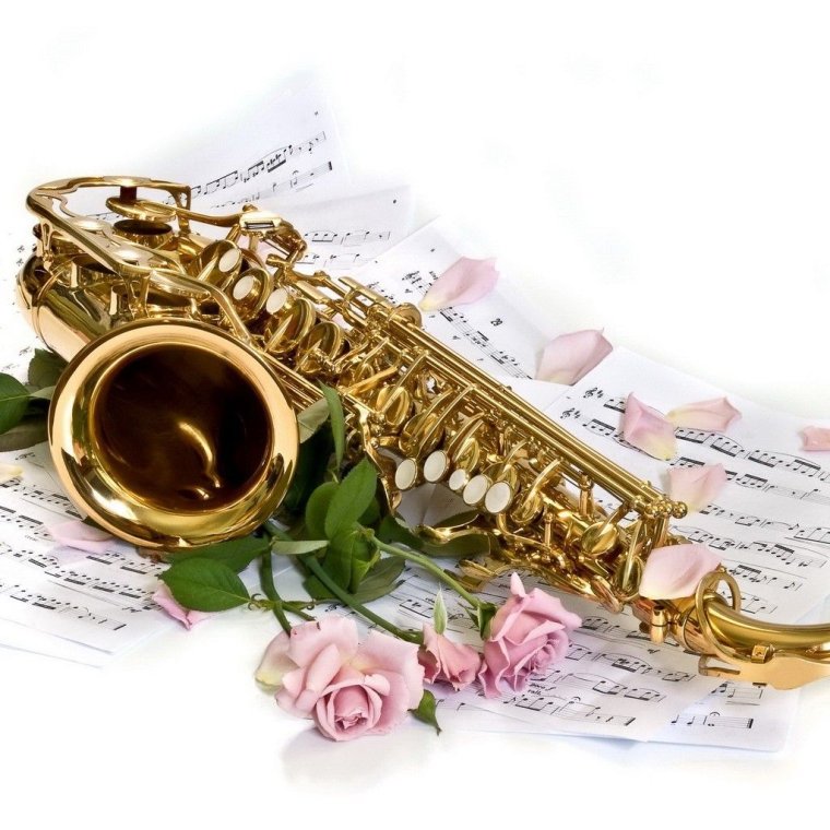 Открытка саксофон