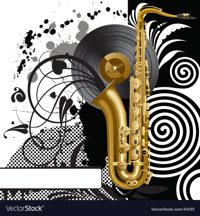 Саксофон вектор