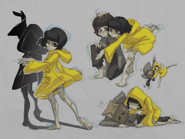Little Nightmares mono and Six Art