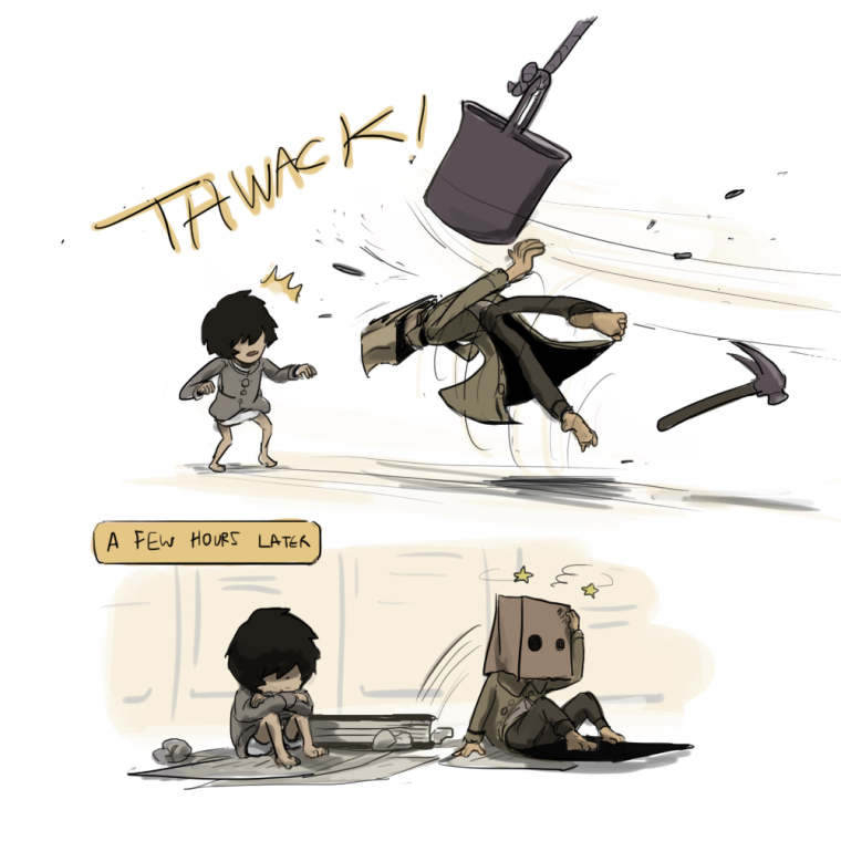 Мини комиксы по little Nightmares 2