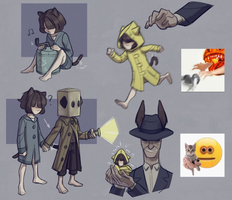 Little Nightmares 2 mono и шестая комикс