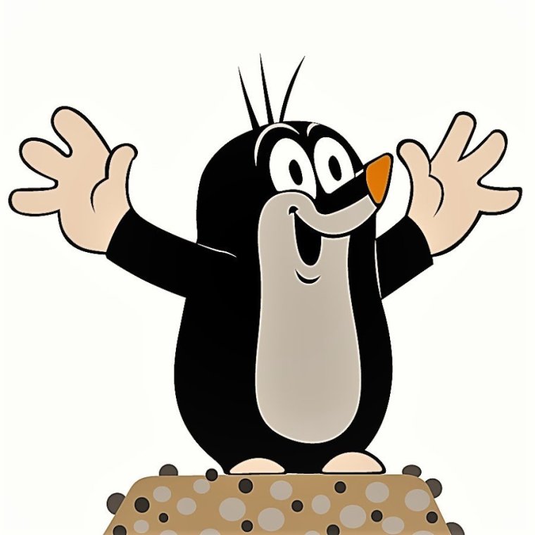 Крот из мультика