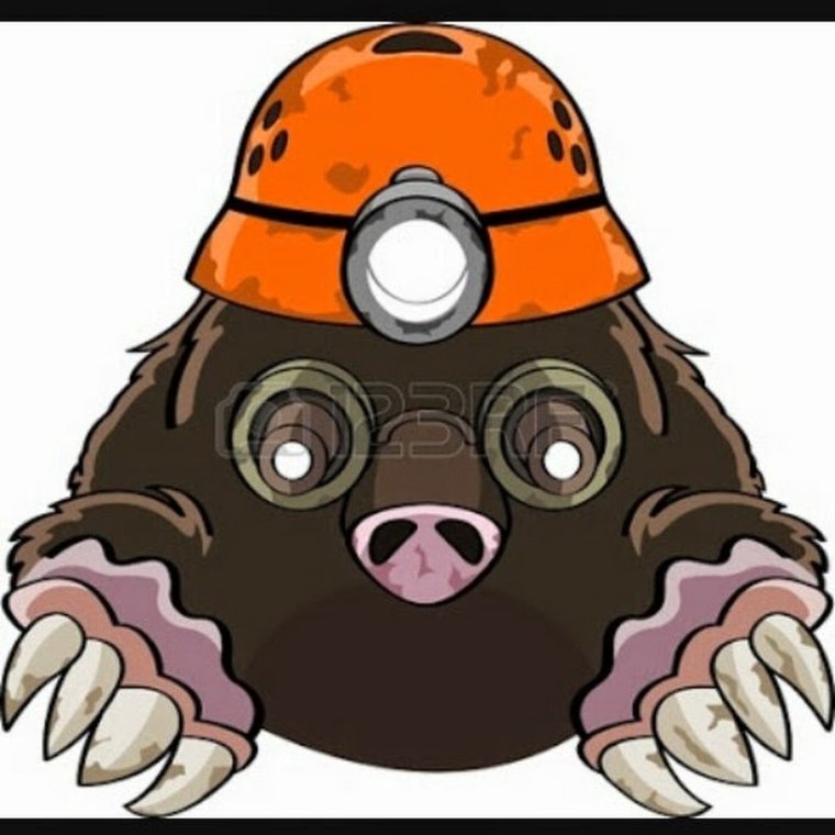 Крот из мультика в очках и шляпе