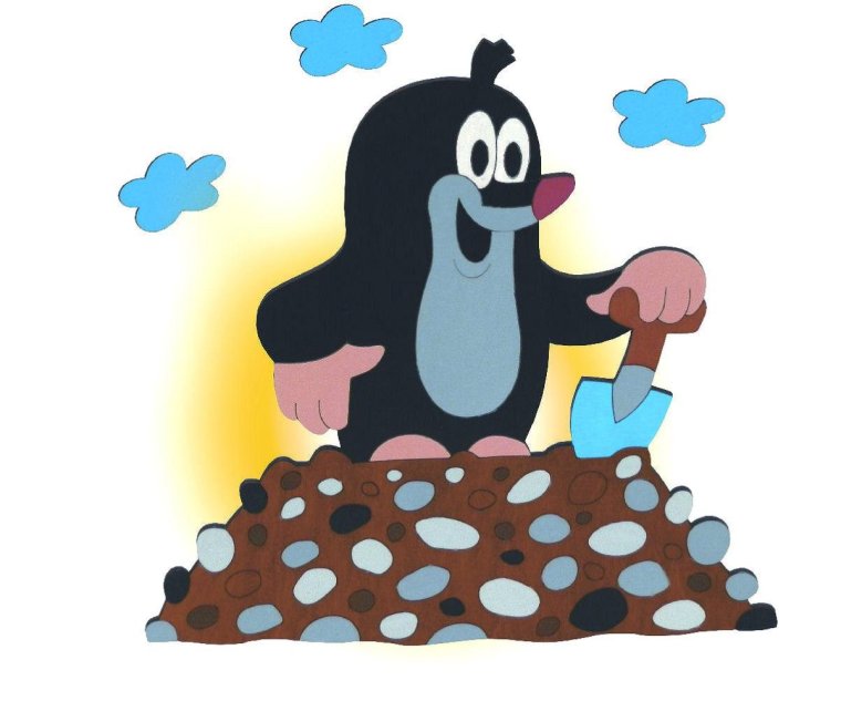 Крот стилизация