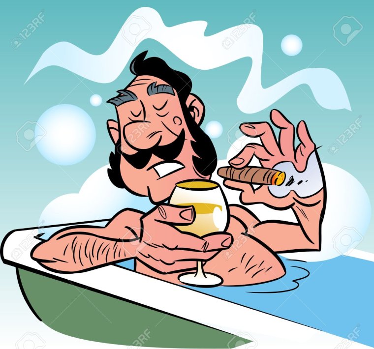 Карикатуры в ванной