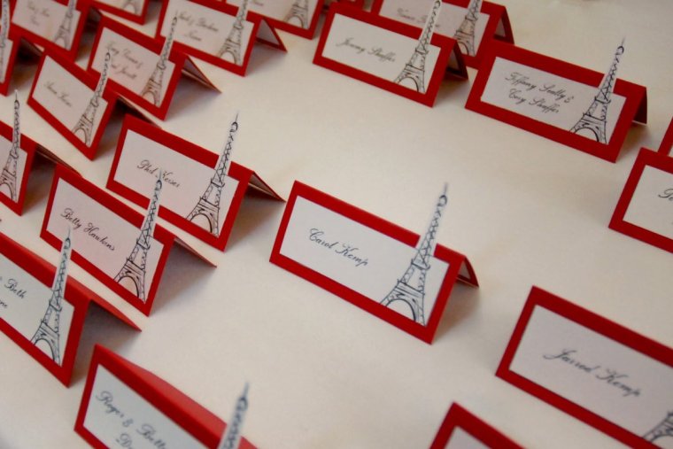 Таблички на столы для гостей