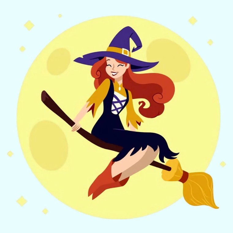 Ведьмочки на метле