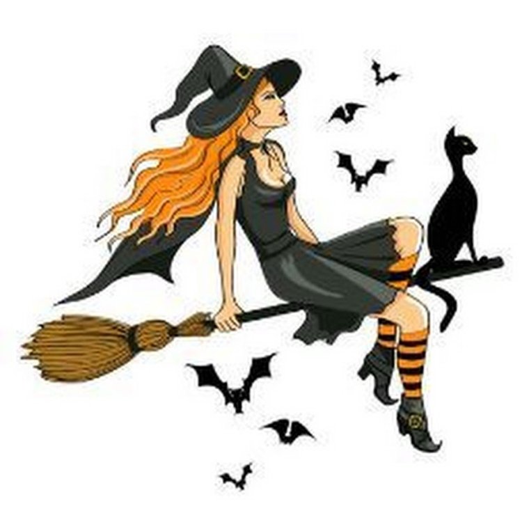 Эмодзи ведьма на метле