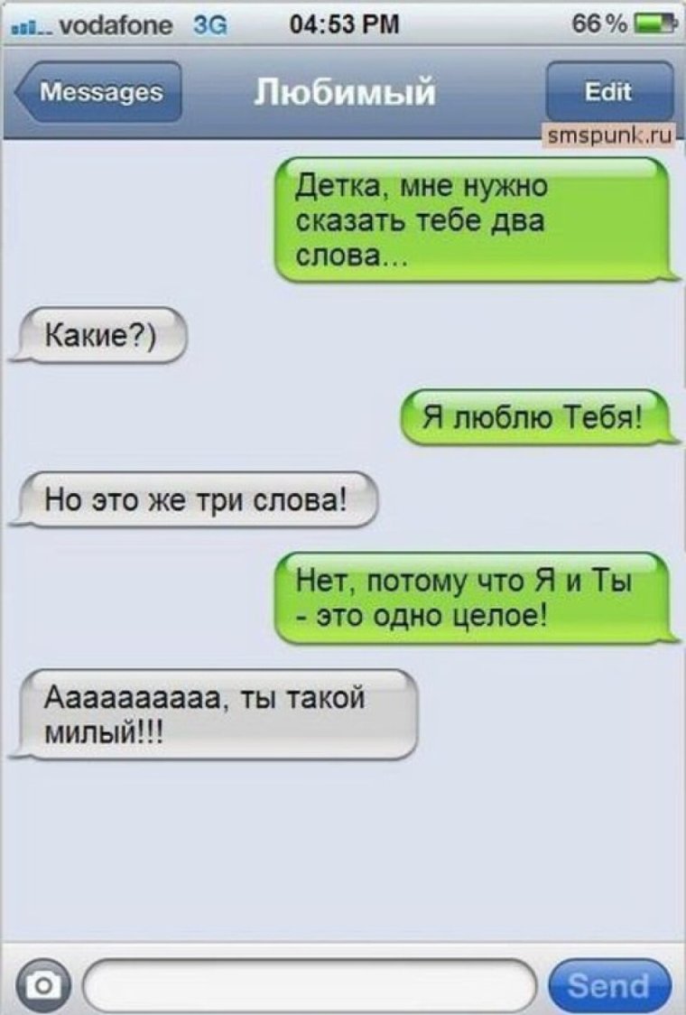 Смешные смс переписки