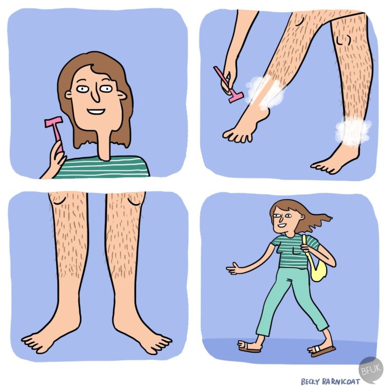 Комиксы про эпиляцию