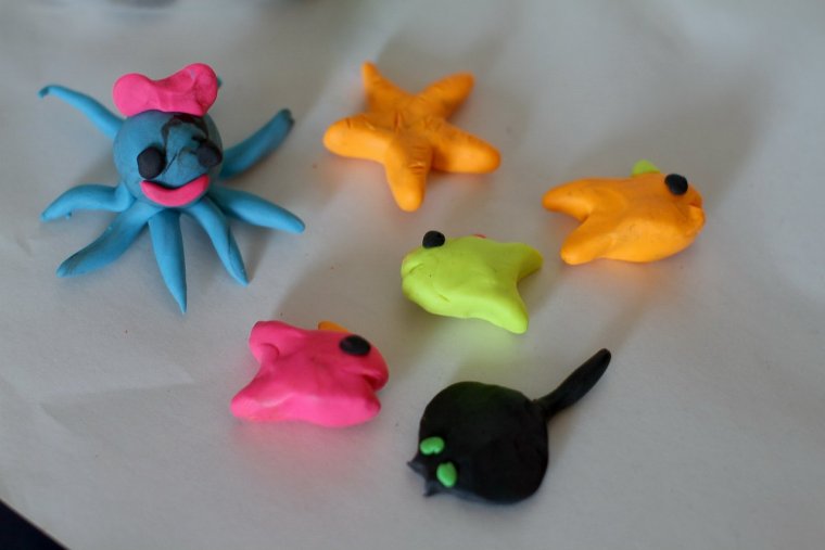 Фигурки из лёгкого пластелина