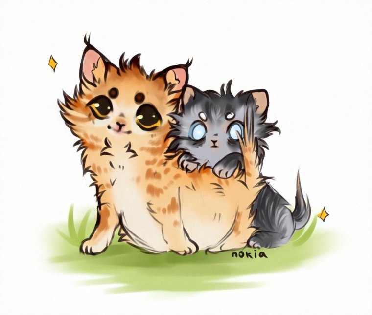 Смешные арты котов воителей