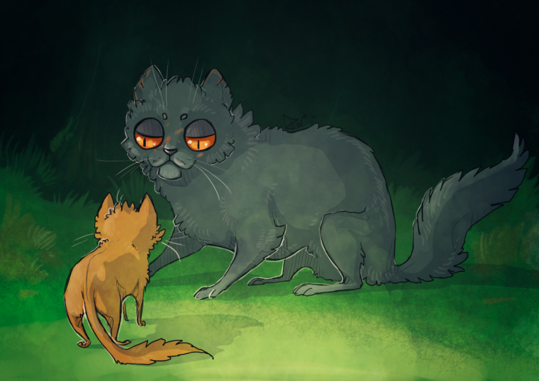 Коты Воители смерть Щербатой