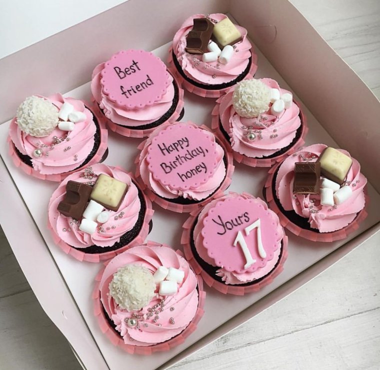 Капкейки на день рождения девушке
