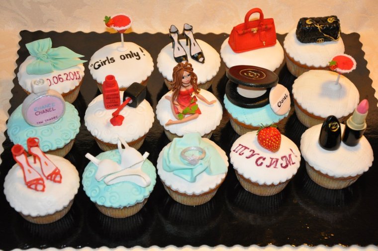 Капкейки на девичник невесте