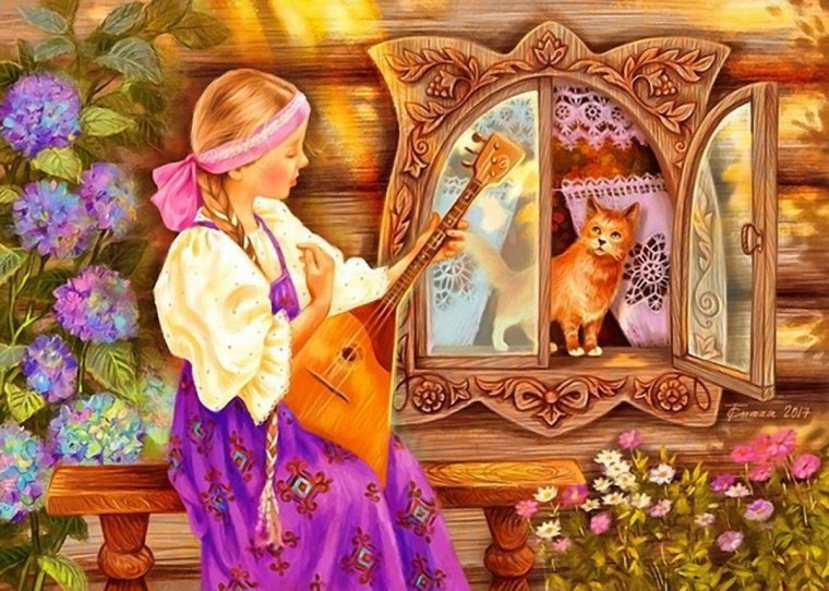 Балалайка в руках