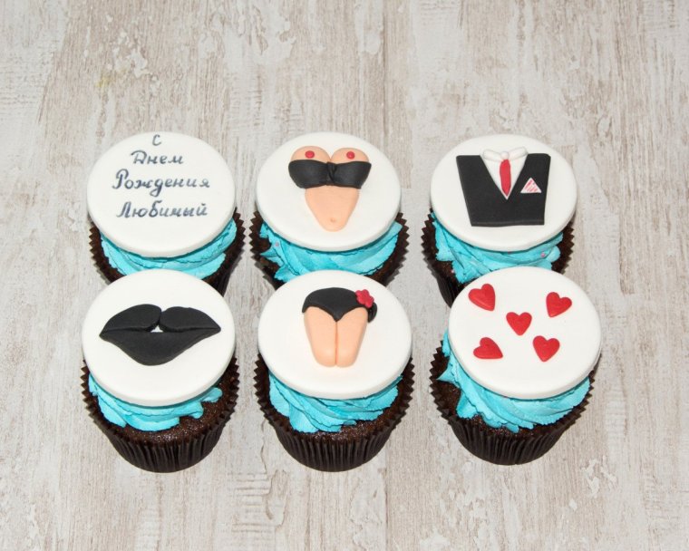Капкейки для мужчины на день рождения