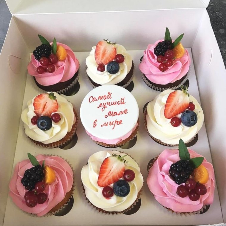 Капкейки на день матери