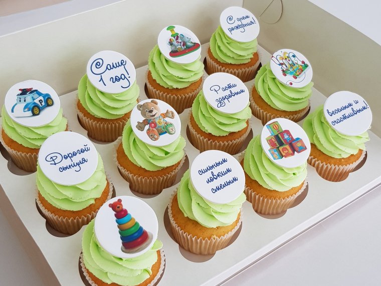 Капкейки в подарок массажисту