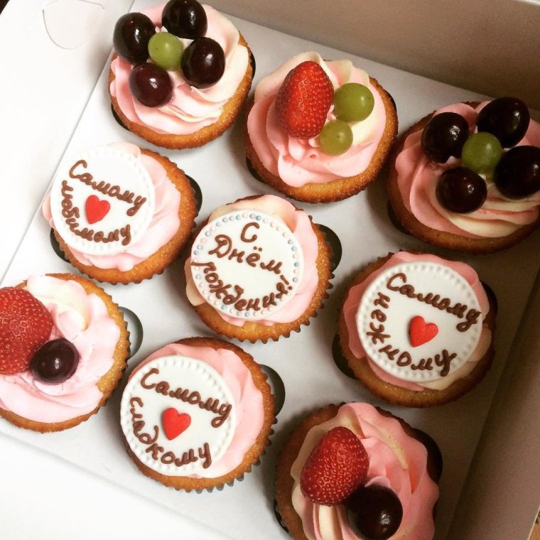 Кексы в стиле Мистер маршмеллоу