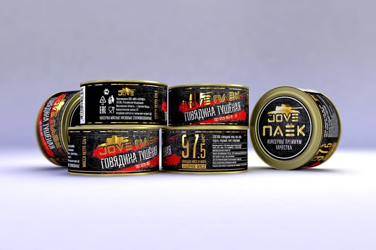 Этикетка консервы