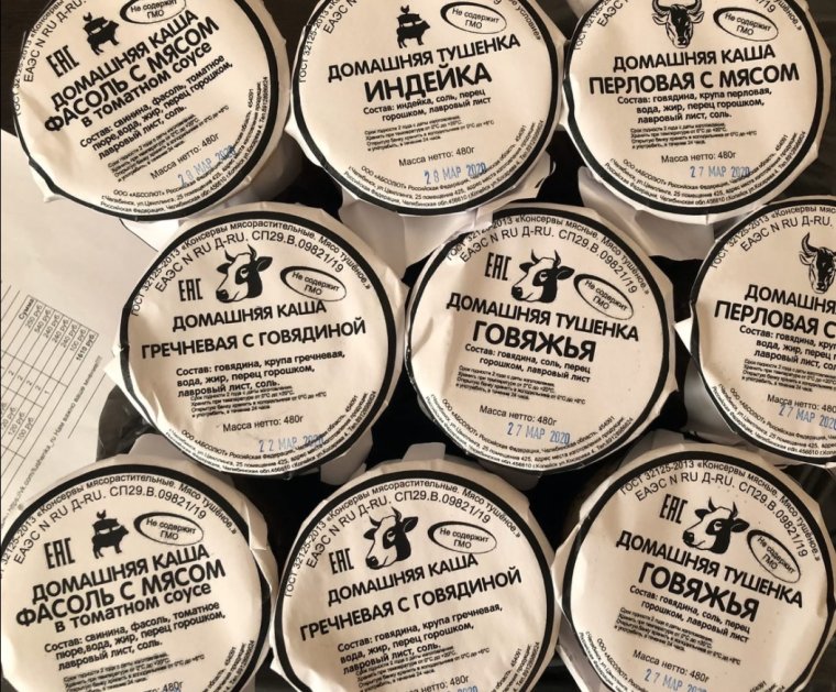 Этикетки для тушенки домашней