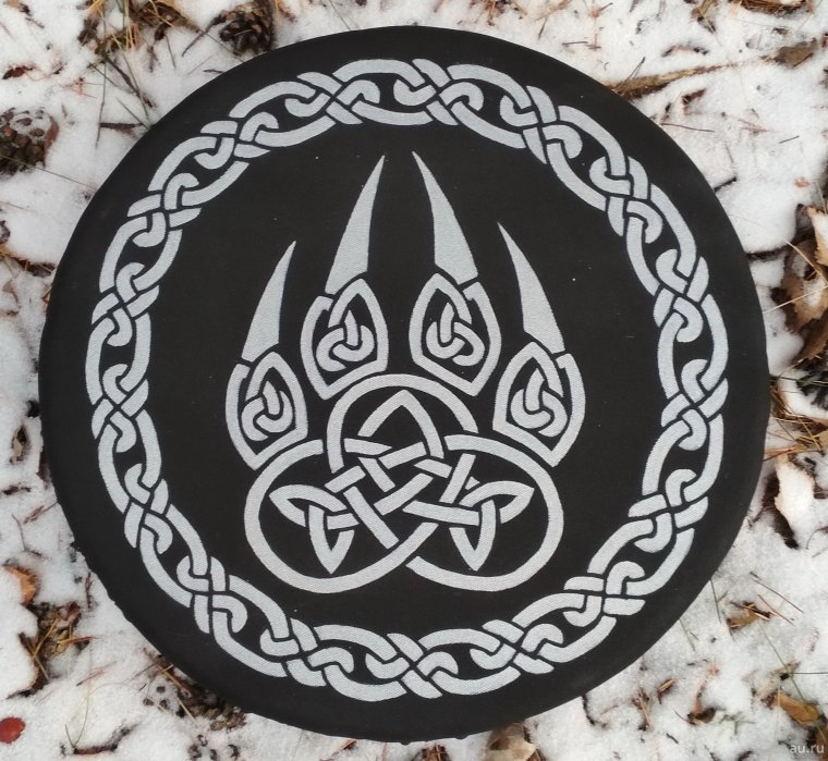 Печать Велеса медвежья лапа тату эскиз