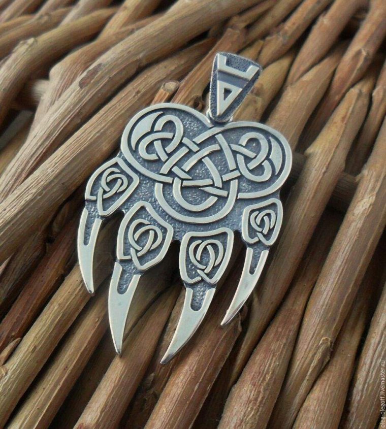 Печать Велеса лапа волка