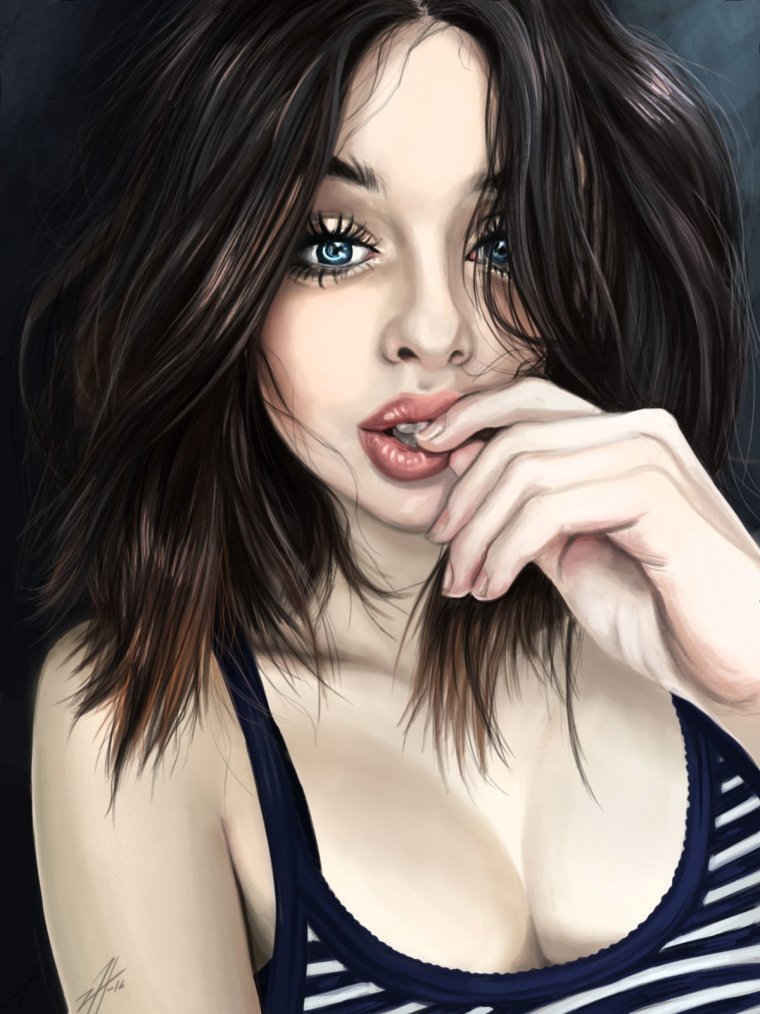 Мультяшная девушка