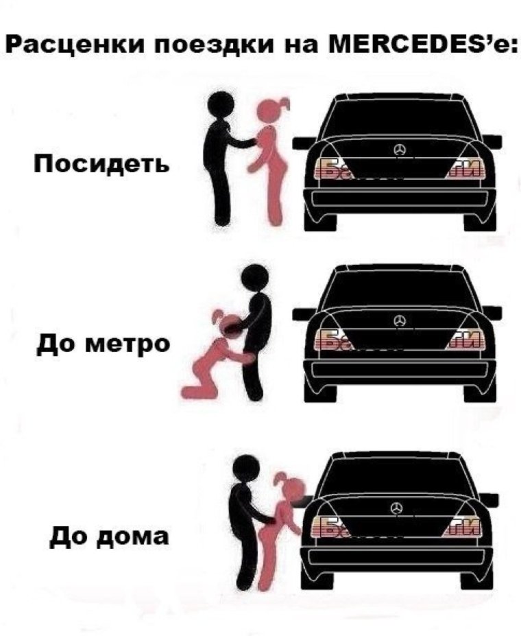 Мерседес и БМВ приколы