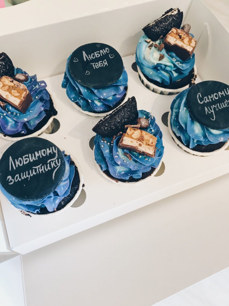 Капкейки на др мужу