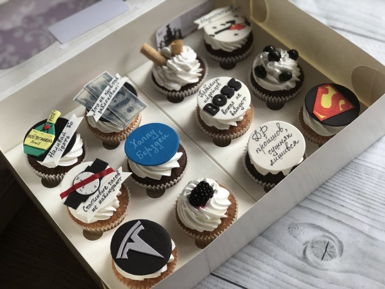 Капкейки для любимого мужчины