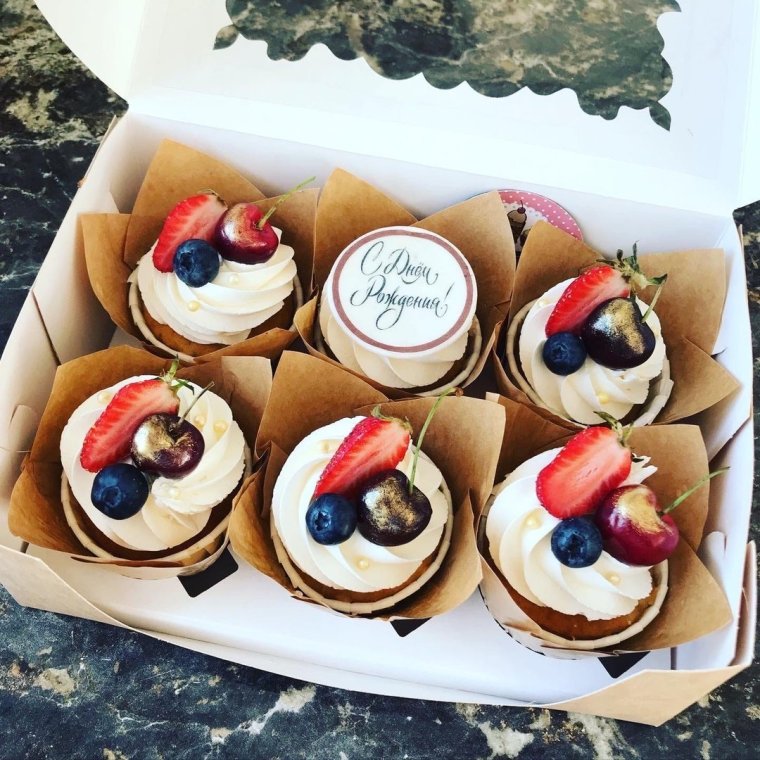 Капкейки для мужчины на день рождения