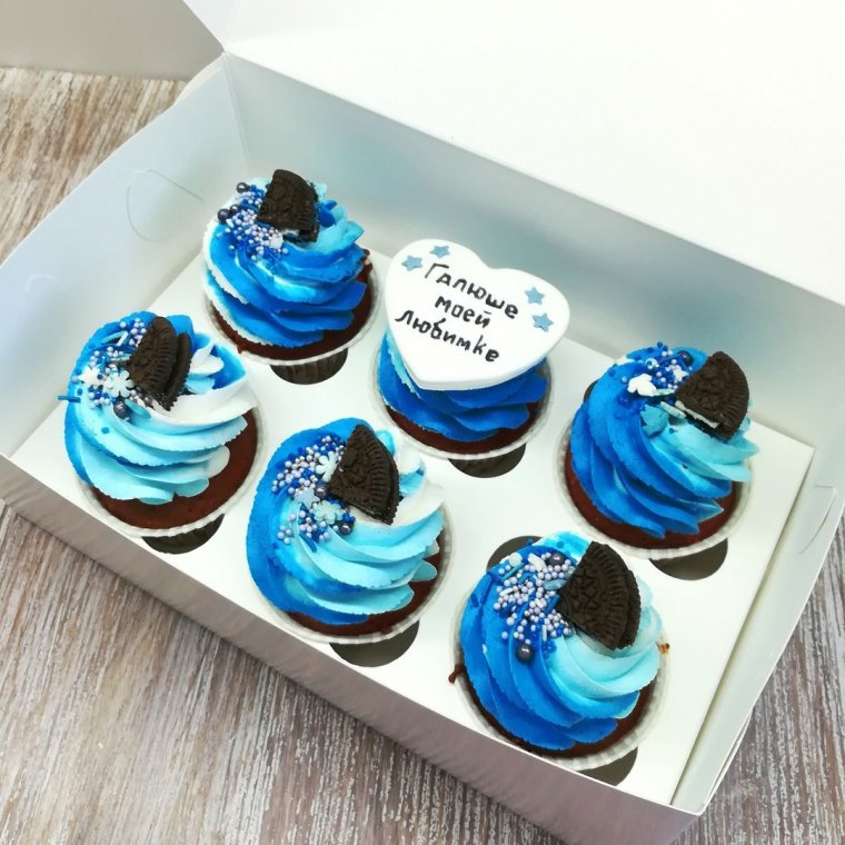 Капкейки для мужчины на день рождения