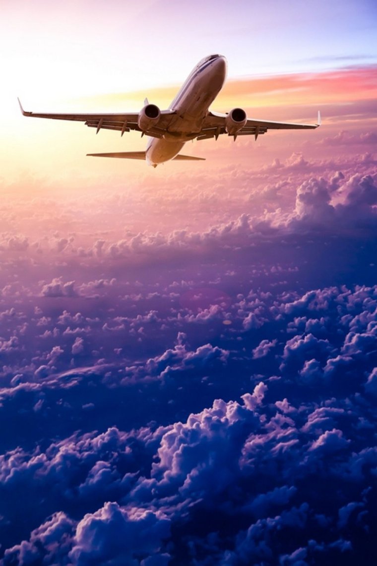 Самолет в небе