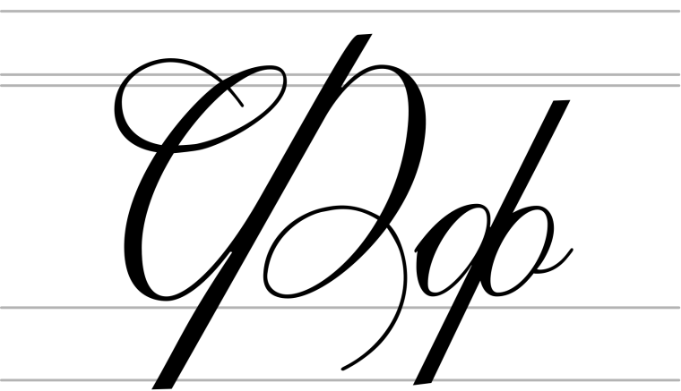 Монограмма букв р и а