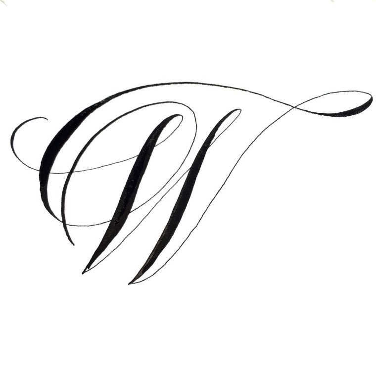 Каллиграфическая буква м