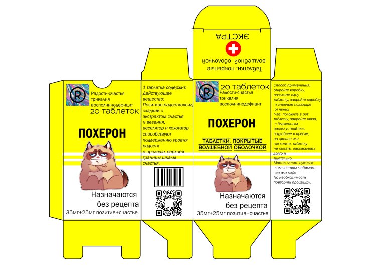 Этикетки для шуточной аптечки