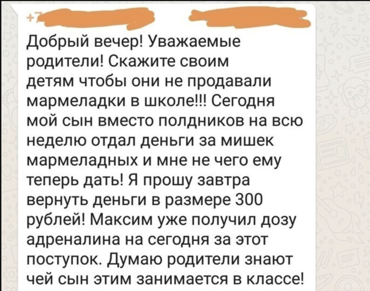 Переписки родителей в ватсапе смешные