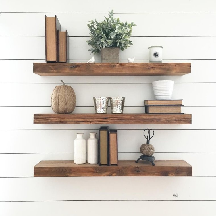 Полочки для ванной из дерева