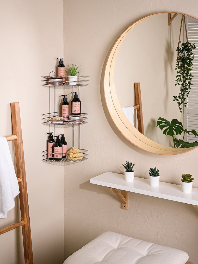 Круглые деревянные полки