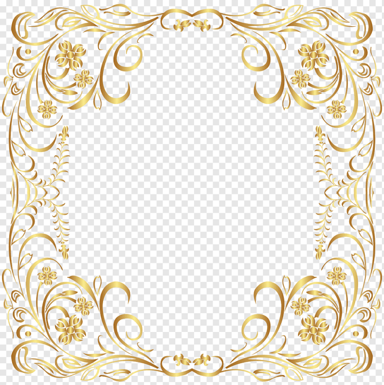 Рамка Золотая Узорная