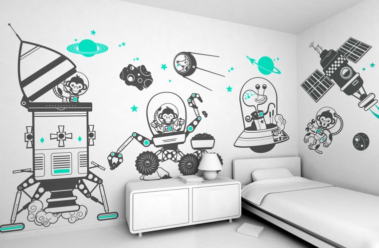 Трафареты для комнаты подростка