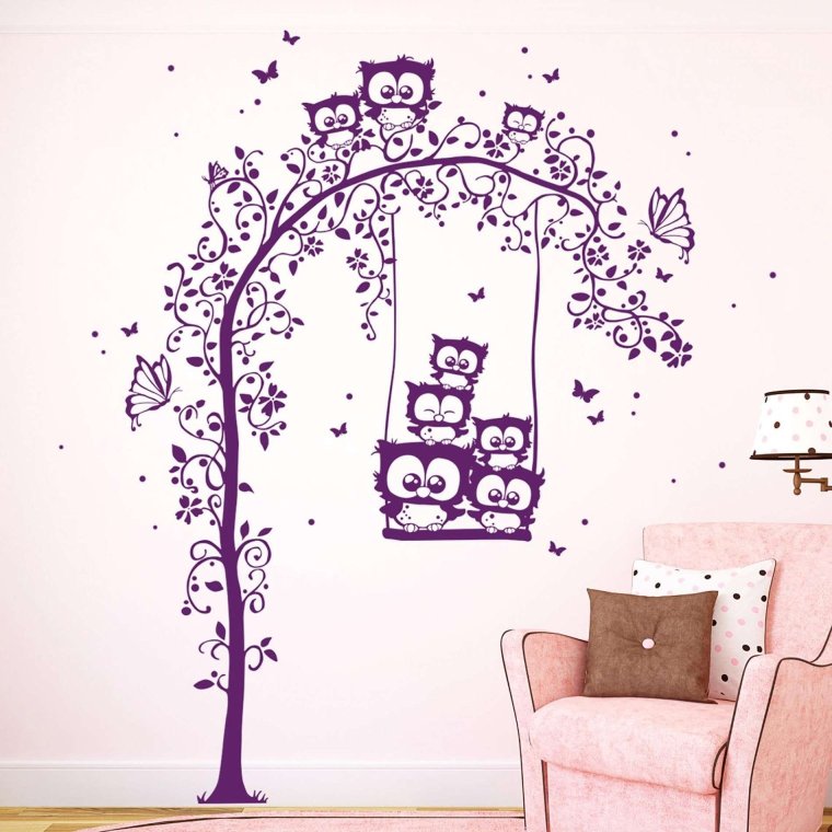 Трафарет силует на стену