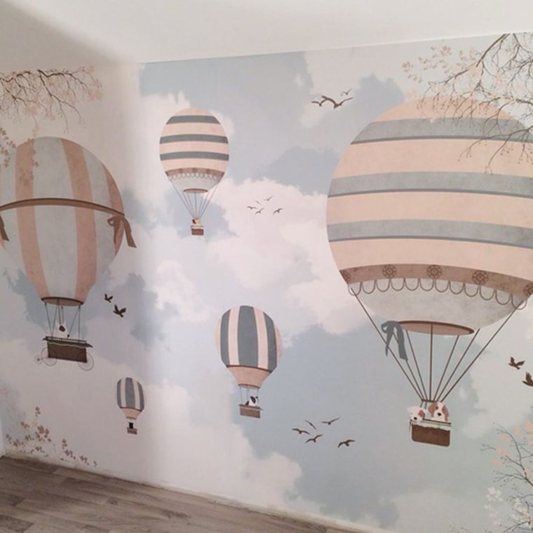 Роспись стен воздушными шарами