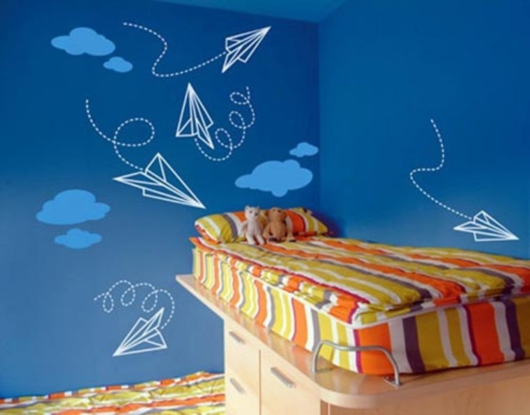 Разрисовать стену в детской мальчика