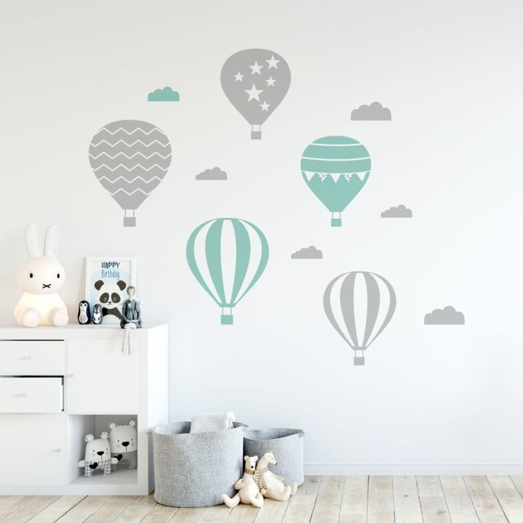 Интерьерные наклейки в детскую комнату в скандинавском стиле