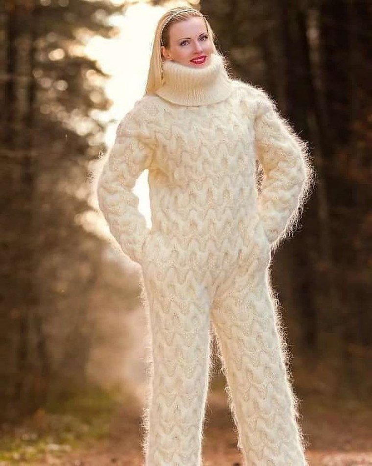 Вязаный комбинезон для мужчины