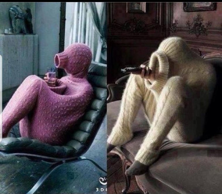 Смешные вязаные костюмы