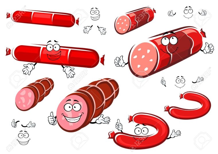 Реклама колбасы рисунок